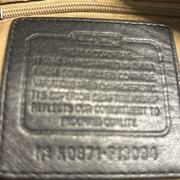 Coach black pebbled leather hobo. - Picture 8 of 9